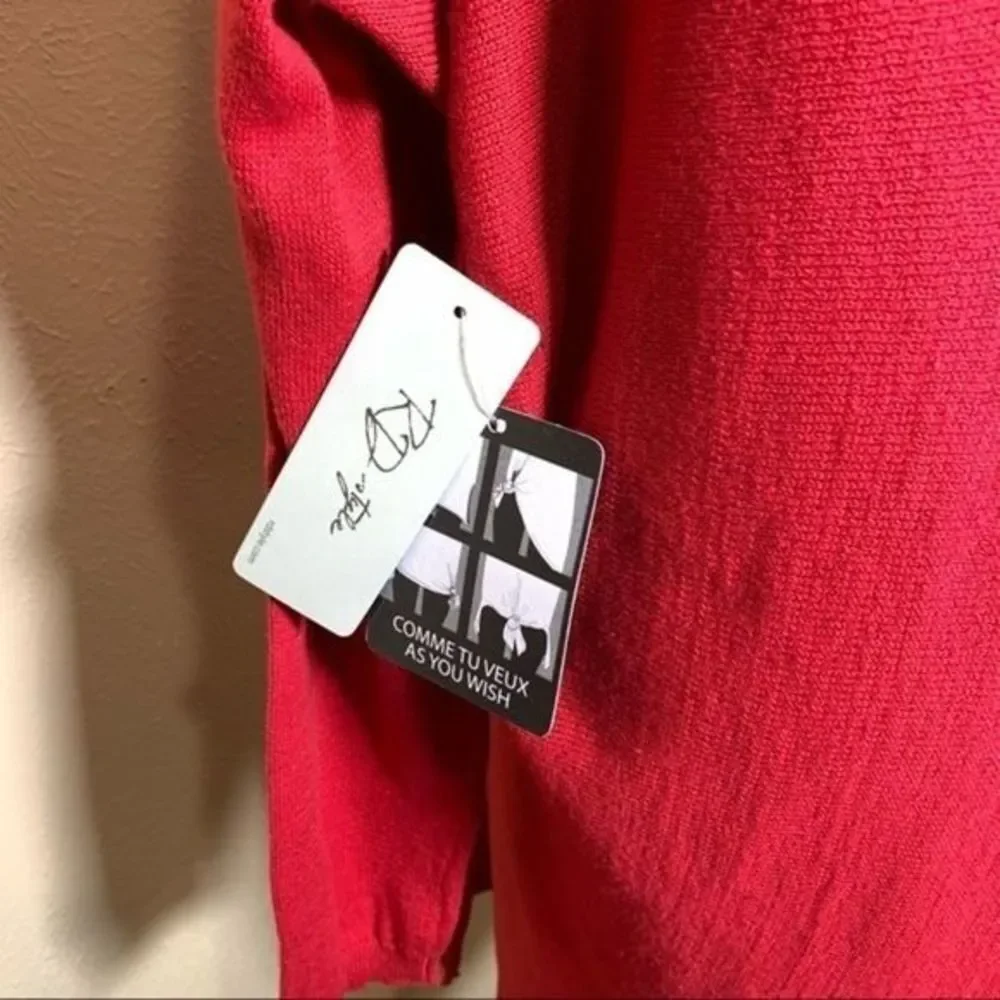 RD STYLE | Oversized Crimson Red Tunic Sweater - Medium - Picture 5 of 11